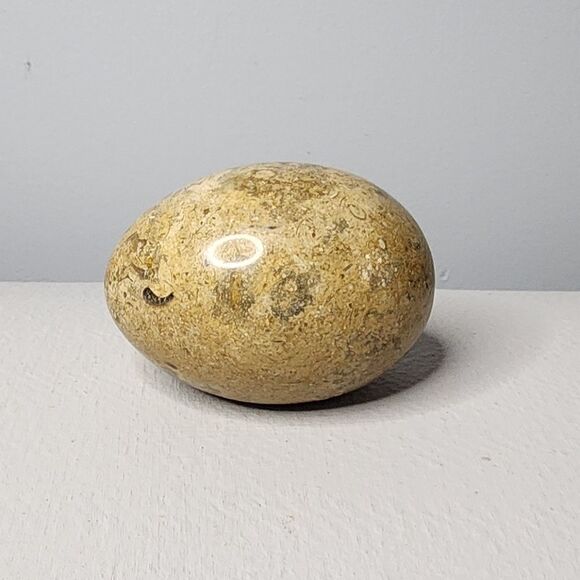 Vintage Polished Stone Paperweight Egg - Picture 1 of 3